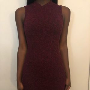 Burgundy Sweater Dress